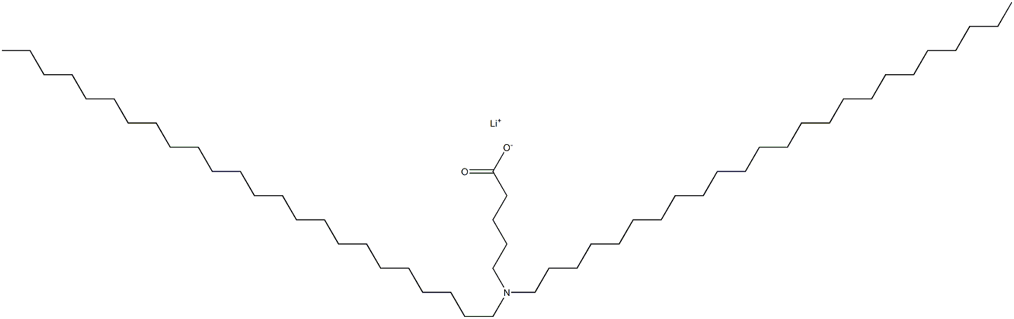 5-(Ditetracosylamino)valeric acid lithium salt Struktur