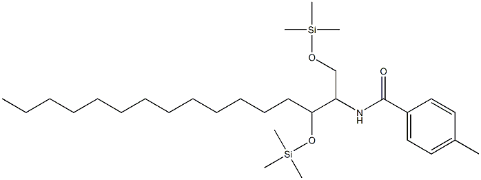 N-[1,3-Bis(trimethylsilyloxy)hexadecan-2-yl]-4-methylbenzamide Struktur