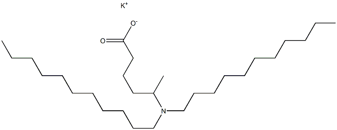 5-(Diundecylamino)hexanoic acid potassium salt Struktur