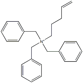 (4-Pentenyl)tribenzylaminium Struktur