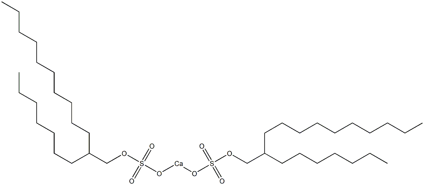 Bis(2-heptyldodecyloxysulfonyloxy)calcium Struktur