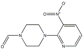 4-(3-Nitro-2-pyridyl)piperazine-1-carbaldehyde Struktur