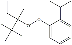 2-Isopropylphenyl 1,2,2-trimethyl-1-ethylpropyl peroxide Struktur