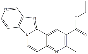 3-Methyl-4,6a,9,11-tetraaza-6aH-benzo[a]fluorene-2-carboxylic acid ethyl ester Struktur