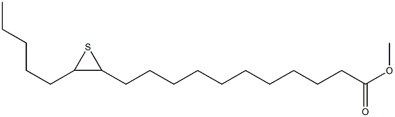 12,13-Epithiooctadecanoic acid methyl ester Struktur