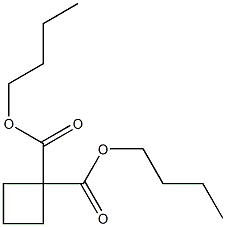 Cyclobutane-1,1-dicarboxylic acid dibutyl ester Struktur