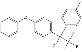 1-Chloro-1-(4-phenoxyphenyl)-1-(4-methylphenyl)-2,2,2-trifluoroethane Struktur