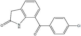 7-(4-Chlorobenzoyl)-1H-indol-2(3H)-one Struktur