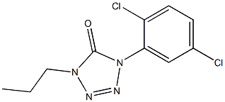 1-(2,5-Dichlorophenyl)-4-propyl-1H-tetrazol-5(4H)-one Struktur