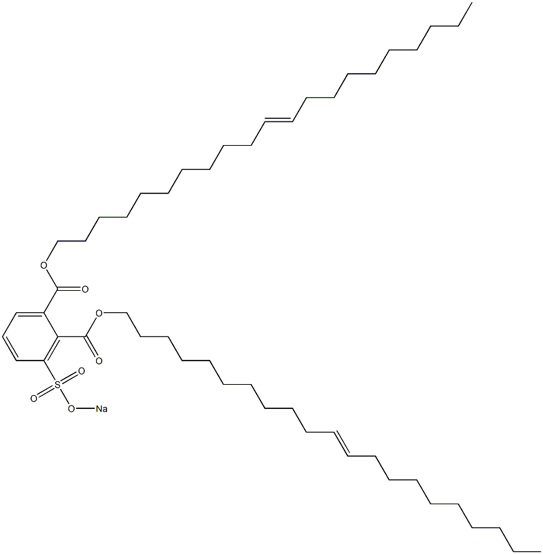 3-(Sodiosulfo)phthalic acid di(11-henicosenyl) ester Struktur