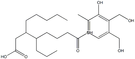 Pyridoxine 3,5'-dioctanoate Struktur