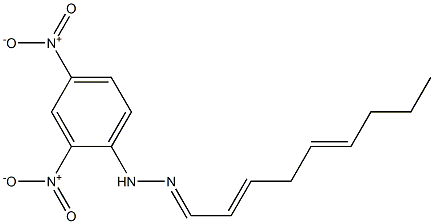 2,5-Nonadienal 2,4-dinitrophenyl hydrazone Struktur