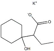 2-(1-Hydroxycyclohexyl)butyric acid potassium salt Struktur