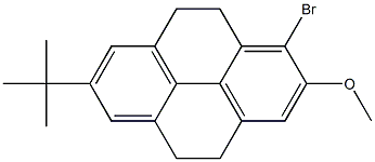 1-Bromo-2-methoxy-7-tert-butyl-4,5,9,10-tetrahydropyrene Struktur