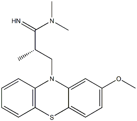 [1S,(-)]-2-(2-Methoxy-10H-phenothiazine-10-yl)-1,N,N-trimethyl-1-ethanecarboxamidine Struktur