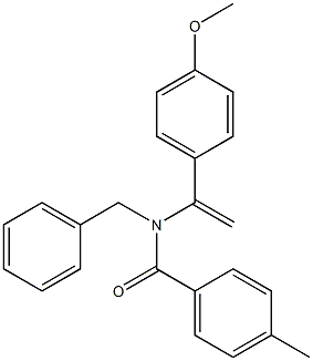 N-Benzyl-N-[1-(4-methoxyphenyl)ethenyl]-4-methylbenzamide Struktur