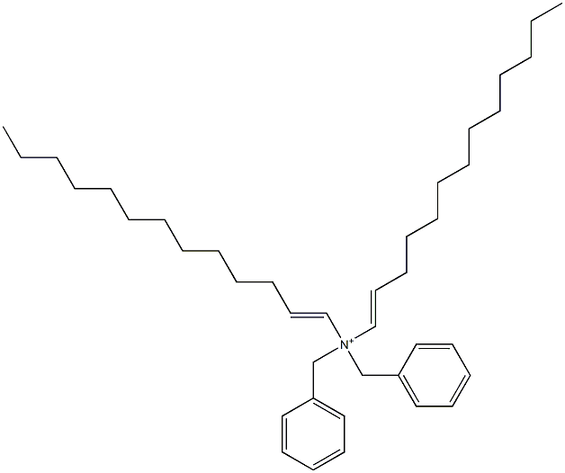 Di(1-tridecenyl)dibenzylaminium Struktur