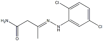 3-[2-(2,5-Dichlorophenyl)hydrazono]butyramide Struktur