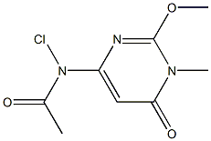 6-Chloroacetylamino-2-methoxy-3-methylpyrimidin-4(3H)-one Struktur