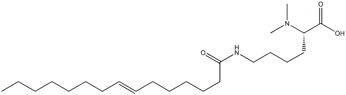 N6-(7-Pentadecenoyl)-N2,N2-dimethyllysine Struktur