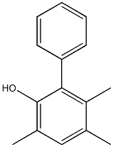 3,4,6-Trimethyl-2-phenylphenol Struktur