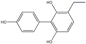 3-Ethyl-1,1'-biphenyl-2,4',6-triol Struktur