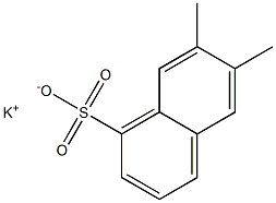 6,7-Dimethyl-1-naphthalenesulfonic acid potassium salt Struktur