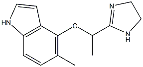 2-[1-(5-Methyl-1H-indol-4-yloxy)ethyl]-2-imidazoline Struktur