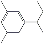 1,3-Dimethyl-5-sec-butylbenzene Struktur