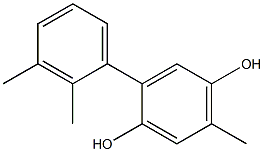 5-Methyl-2-(2,3-dimethylphenyl)benzene-1,4-diol Struktur