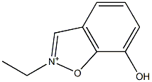 2-Ethyl-7-hydroxy-1,2-benzisoxazol-2-ium Struktur