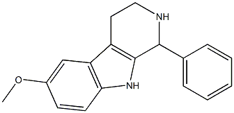 1,2,3,4-Tetrahydro-6-methoxy-1-phenyl-9H-pyrido[3,4-b]indole Struktur