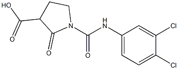 1-[[(3,4-Dichlorophenyl)amino]carbonyl]-2-oxopyrrolidine-3-carboxylic acid Struktur