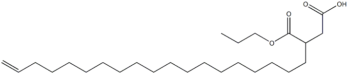 3-(18-Nonadecenyl)succinic acid 1-hydrogen 4-propyl ester Struktur