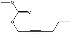 Carbonic acid methyl 2-hexynyl ester Struktur