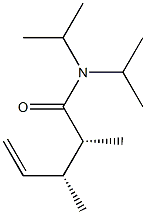 (2R,3R)-N,N-Diisopropyl-2,3-dimethyl-4-pentenamide Struktur