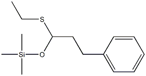 3-Phenylpropionaldehyde O-trimethylsilyl-S-ethyl thioacetal Struktur