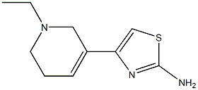 2-Amino-4-[(1-ethyl-1,2,5,6-tetrahydropyridin)-3-yl]thiazole Struktur