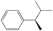 (-)-[(R)-1,2-Dimethylpropyl]benzene Struktur