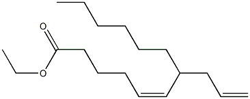 (5Z)-7-Hexyl-5,9-decadienoic acid ethyl ester Struktur