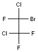 1-Bromo-1,2-dichloro-1,2,2-trifluoroethane Struktur