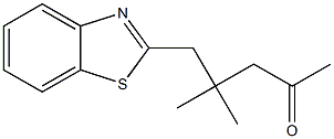 4,4-Dimethyl-5-(benzothiazole-2-yl)-2-pentanone Struktur