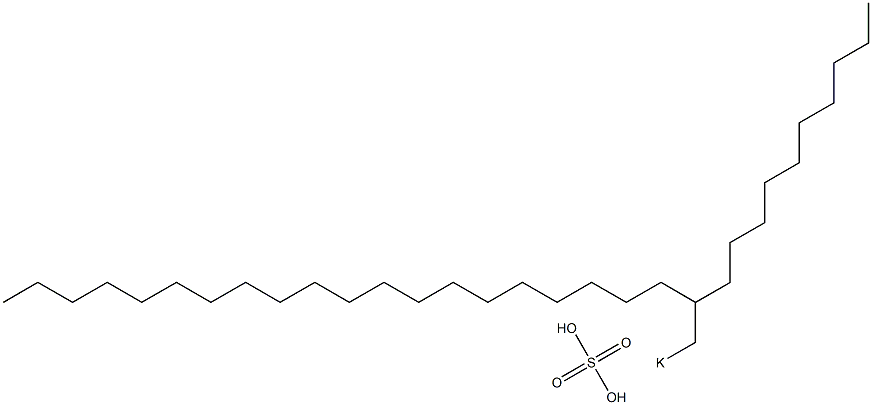 Sulfuric acid 2-decyldocosyl=potassium salt Struktur