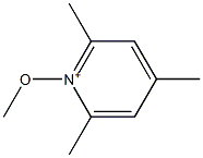 2,4,6-Trimethyl-1-methoxypyridinium Struktur