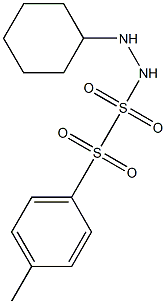 2-Cyclohexyl-1-(tosylsulfonyl)hydrazine Struktur