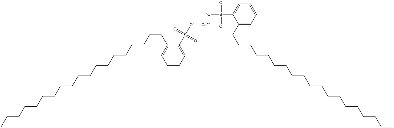 Bis(2-nonadecylbenzenesulfonic acid)calcium salt Struktur