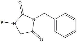 3-Benzyl-1-potassiohydantoin Struktur