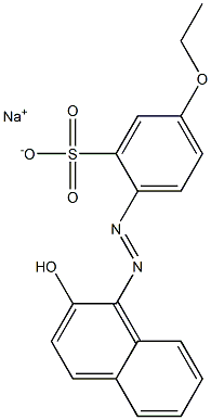 5-Ethoxy-2-[(2-hydroxy-1-naphthalenyl)azo]benzenesulfonic acid sodium salt Struktur