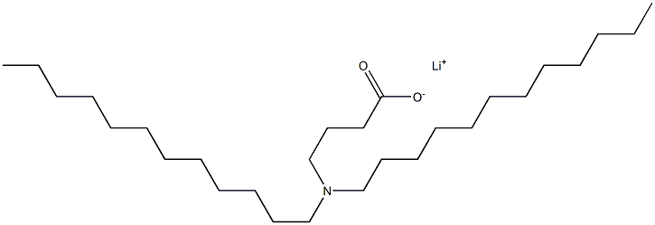 4-(Didodecylamino)butyric acid lithium salt Struktur