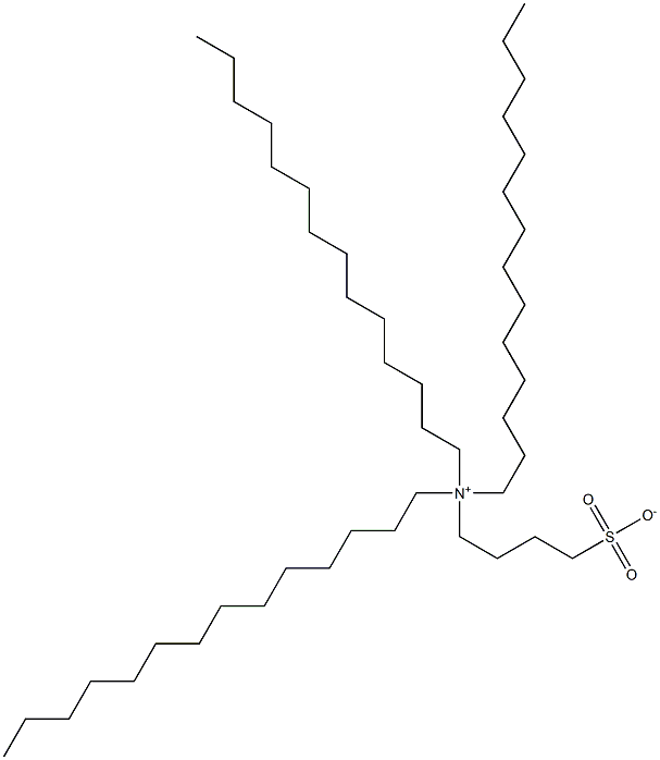 N,N-Ditetradecyl-N-(4-sulfonatobutyl)-1-tetradecanaminium Struktur